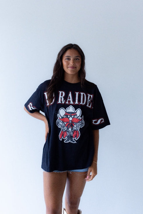 Texas Tech Southern Split Oversized Band Tee